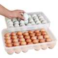 34 Grid Egg Storage Box Food Container Organizer Household Kitchen Transparent Box Egg Box Shelf Egg Storage Box. 