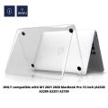 WIWU ishield Hard Case for Macbook Pro 13 inch 2020 Release M1 2022 M2 A2338 A2289 A2251 A2159 Plastic Hard Shell Case- Transparent.