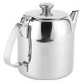 Coffee Pot Teapot Stainless Steel Kettle Cold Water Jug Short Spout for Hotel Restaurant. 