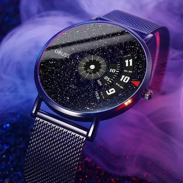 ORUSS automatic movement watch new concept waterproof men's starry sky stone British wholesale business watch men