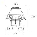 Pet Milk Bowl Pets Nursing Bottle Anti Choking 5 Nozzles Nursing Station Gray Hollow Base. 