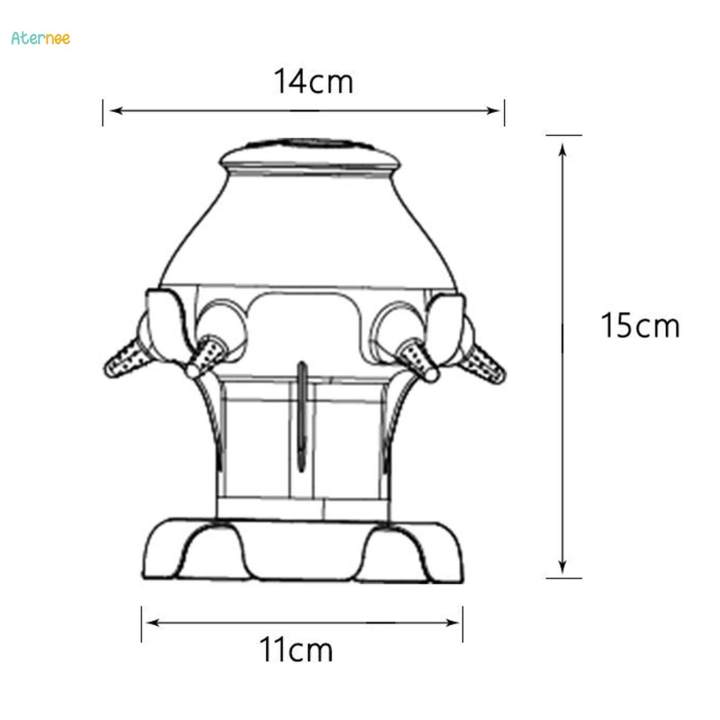 Pet%20Milk%20Bowl%20Pets%20Nursing%20Bottle%20Anti%20Choking%205%20Nozzles%20Nursing%20Station%20Gray%20Hollow%20Base%20-%20Image%206