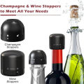 Wine Bottle Stopper Reusable Vacuum Seal Red Wine Champagne Cork Leak-proof Fullhouse.
