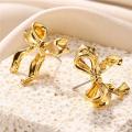 Fashionable Fashion Bow Earrings Eye-catching Cute Trendy Bow Earrings For Women Girls Stylish Cute Ribbon Earrings for Birthday party jewelry gifts Women's fashion accessories Daily wear Birthday. 