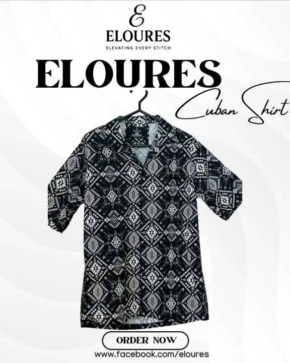 ELOURES%20Exclusive%20Cuban%20Shirt%20Men's%20Long%20Sleeve%20Fashionable%20Casual%20Button-Up%20Top%20-%20Image%203