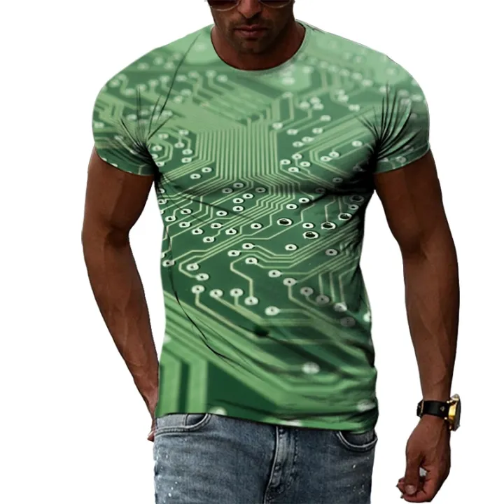 O-neck%20Casual%20Top%203D%20Printing%20Electronic%20C%20Men's%20T-shirt%20Summer%20Creative%20Breathable%20Fitness%20Street%20Oversized%20T-shirt%20-%20Image%205