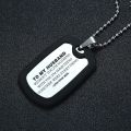 Vnox Personalize Dog Tag for Men Silicone Stainless Steel Pendant Custom Necklace for Him Valentines Day Promise Gift. 