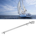 Boat Flag Pole, Stainless Steel Marine Flag Pole Beautiful Practical for Multi Brush Ships. 