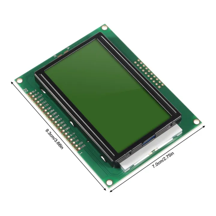 LCD12864 12864 Full Graphics LCD Display Monitor 12864 128×64 5V Character Blue Backlight Screen LCD 12864 IIC I2C For Arduino LCD Display Electronics Circuitry & Parts