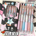 Yatniee 6pcs Kawaii Pen Set Butterfly Series Cute Gel Pen ST Nib Japanese Kawaii Stationery School Supplies Aesthetic Pens. 