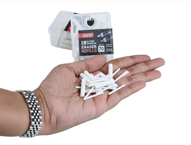 Slim%20Battery%20Operated%20Eraser%20Refills%20%20Set%20of%2070%20includes%20-%2030%20Pieces%20of%205x25mm%20&%2040%20Pieces%20of%2023x25mm%7C%20Artists%20Sketching,%20Drawing,%20Portrait%20Shading,%20Graphite,%20charcoal%20Pencils%20Correction%20-%20Image%203