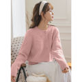 Fresh Sweet Purple Sweater Coat for Women Autumn and Winter New Gentle Western Style Student Knitted Cardigan.