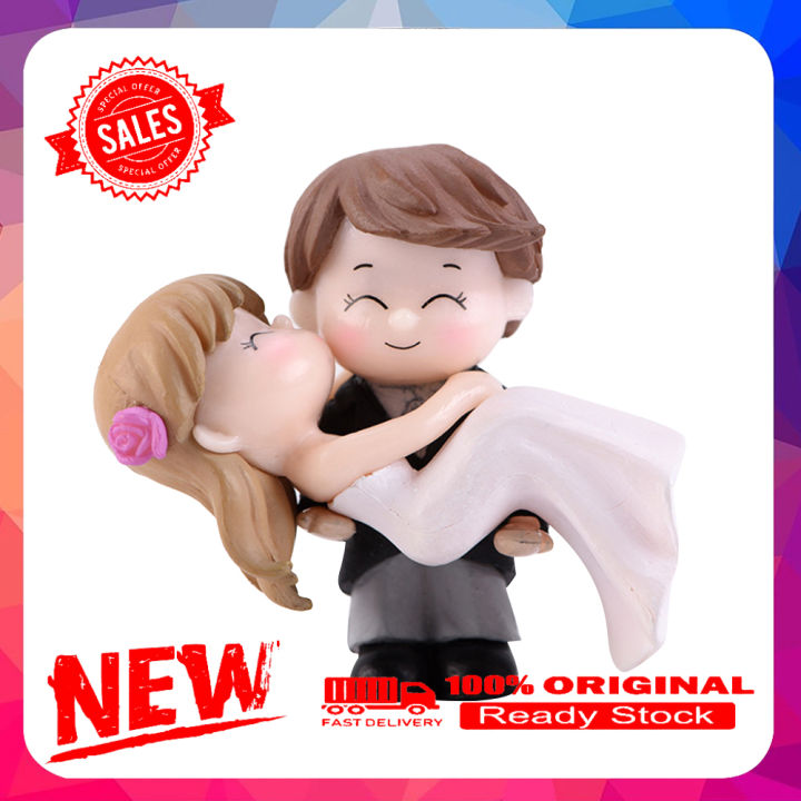 【Wweirdoo】Couple Bride Groom Model Miniature Landscape Decor