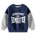 Korean version of children's clothing wholesale 2023 autumn clothes boys two sweatshirts baby loose tops children's sleeve tide shirts.