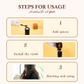 Bakhoor 2 In 1 Incense Burner Hair Aroma Diffuser Comb Saudi Arabia Electric Incense Burner 2000mAh Home Air Freshener Device. 