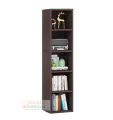 5-Tier Narrow Bookcase 60x12 inch Bookshelf Cabinet Cube Organizer Book Shelves Display Storage Shelves Rack for Small Spaces Home Office Living Room by Nahid Furniture.