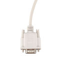 1.4M RS232 DB9 9 Pin Male to VGA Video 15 Pin Male Adapter Light Gray.