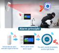 433mhz Wireless Sound and Light Siren 100dB Standalone Strobe Siren Home Security Sound Alarm System.