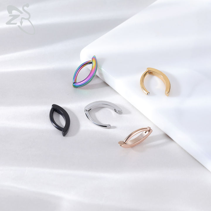 ZS%201%20PC%2014G%20Stainless%20Steel%20Clicker%20Belly%20Button%20Ring%20For%20Women%20Gold%20Color%20Reverse%20Curved%20Navel%20Barbell%20Body%20Jewelry%208/10/12MM%20-%20Image%204
