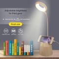 USB Computer LED Desk Lamp / Foldable Study Room Reading Lamp / Dimmable Office Lamp with USB Charging Port. 