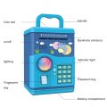 Piggy bank Light music fingerprint unlock automatic roll money, Kids Money Bank Password Code Lock Fingerprint Birthday Auto Scroll Money Electronic ATM Toy for Kids. 