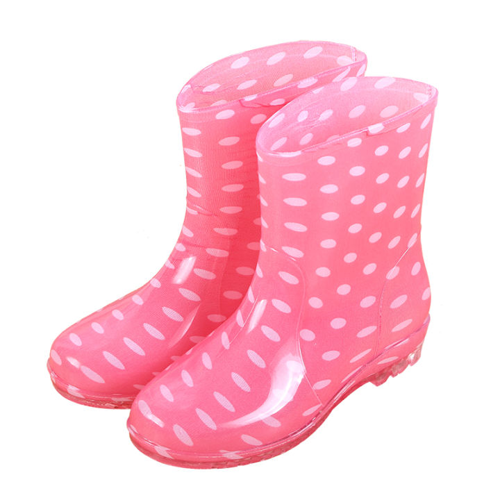 Short%20Net%20Red%20Rain%20Shoes%20Waterproof%20Shoes%20Rain%20Rubber%20Boots%20Shoe%20Cover%20Women's%20Plastic%20Cute%20Fashion%20Non-Slip%20Rain%20Boots%20-%20Image%205