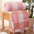 Simple washed cotton summer cool quilt summer Japanese style summer quilt wholesale no print wind gift double machine wash air conditioner quilt quilt. 