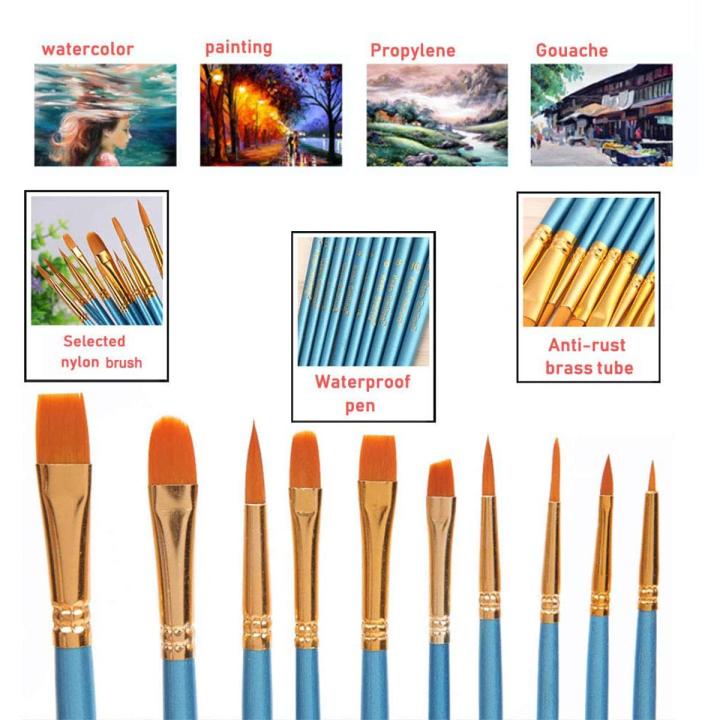 Keep Smiling Artist 10pcs Mix Brush Set | Daraz.com.bd