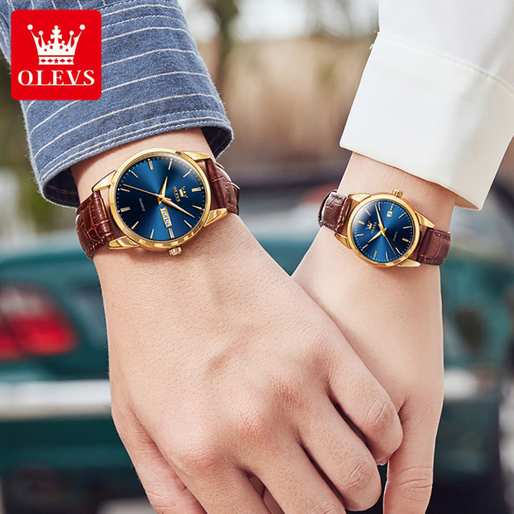 OLEV%20Fashion%20Couple%20Watches%20Double%20Calendar%20Simple%20Waterproof%20Men%20and%20Women%20Wristwatch%20%20-%206898%EF%BC%882%20Pcs%20%EF%BC%89%20-%20Image%203