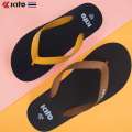Thailand KITO rubber men's and women's slippers, anti slip beach casual couple flip flops.