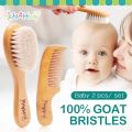 Baby Hair Brush And Comb Set for Newborn Massage Bath Shower Portable Comb For Hair Mini Baby Brush Wooden Hair Brushes for Kids. 
