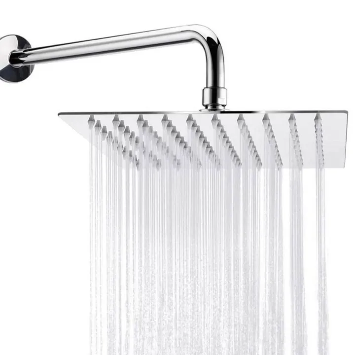 6/6 Inche SS Shower Set With 12 Inches SS Pipe (Full Set) / Rain Shower Complete Set