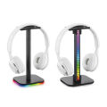 RGB Gaming Headphone Stand Headset Desk Display Holder LED Base/USB Pickup Light Headset Support Bracket.