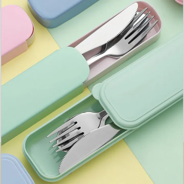Cutlery%20Set%20Western%20Food%20Knife%20Stainless%20Steel%20Fork%20Spoon%20For%20Kids%20Student%20Picnic%20Camping%20Travel%20Portable%20Tableware%20Set%20With%20Box%20-%20Image%204