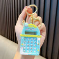 1pc Calculator Keychain Mini Portable Calculator With Creative Cute Keychain 8-Digit Display Pocket Calculator Keychain.