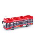 4 Wheels Double Decker Bus Model bus Toy Car ABS Alloy Simulate Car Model Exquisite Bus Toy Model Birthday Gift. 