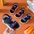 New Baby Boys Sandals Summer Kids Beach Shoes Children Cartoon Spiderman Print Soft Toddler Kids Sandals Black Blue EUR 21-35.