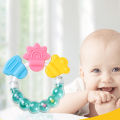 1 Pcs Lovely Silicone Necklace Teethers With Rattle Teethers Toys Teething Baby Care Safe Acessorios Baby Teether. 