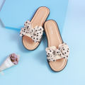 Slippers women, new summer bow tie indoor outdoor wear, use, cool slippers, and cute one word slippers for home use.