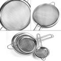 Strainer (Chakni) Kitchen Utensils Colanders & Food Strainers-Metal tea strainer- Stainless Steel Strainers -3 Pcs set Small, medium, big. 