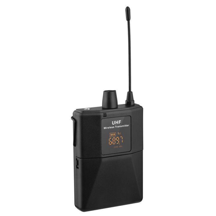 UHF%20Wireless%20Microphone%20Headset%20with%20Transmitter%20and%20Receiver,%20LED%20Digital%20Display%20Bodypack%20Transmitter%20-%20black%20-%20Image%206