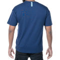 Drop Soulder T-shirt M- Blue. 