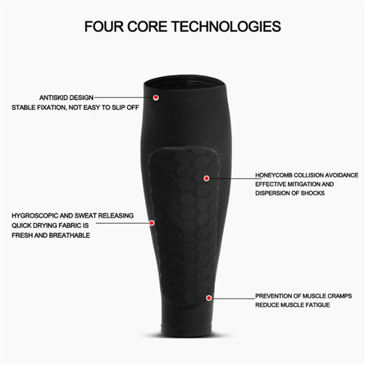 2X%20Outdoor%20Soccer%20Shin%20Guard%20Pads%20Football%20Shin%20Guard%20Pads%20Honeycomb%20Running%20Calf%20Protective%20Gear%20Protective%20Gear%20-%20Image%204