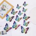 12 Pcs/set - 3D Krystal Butterfly Stickers for home decoration, Reading Room , Gift ,Children Birthday Party.