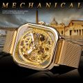1pc Men's Mechanical Watch With Automatic Display, Ideal choice for Gifts. 