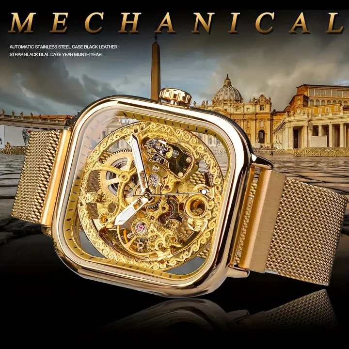 1pc%20Men's%20Mechanical%20Watch%20With%20Automatic%20Display,%20Ideal%20choice%20for%20Gifts%20-%20Image%202
