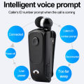 ROWEQPP F920 Wireless Sports Earphone Bluetooth-compatible Incoming Vibration Voice Report Number Clip-on Type Headset. 