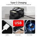 Outtobe Headlamp Mini Induction Headlight USB Rechargeable Headlights Free Adjustable Headlamps Waterproof Work Light Emergency Head-mounted Lamp for Camping Outdoor Running Fishing Hiking.