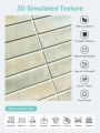 1/10pcs 3D Tile Sticker Self-adhesive 3D Wall Panel Peel and Stick Tile Backsplash for Kitchen Waterproof Bathroom Wall Sticker.