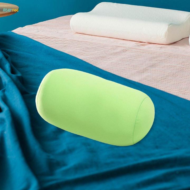 Microbead Pillow Neck Roll Pillow Smooth Easy to Carry Flexible Soft Roll Pillow Tube Pillow for Massage Car and Adult Train Trip Yoga
